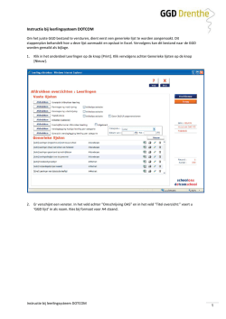 Instructie bij leerlingsysteem DOTCOM
