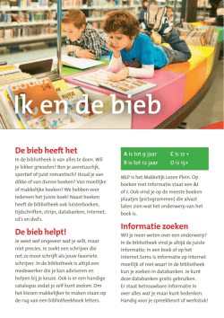 Ik en de bieb - Bibliotheken Midden