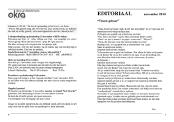 EDITORIAAL november 2014