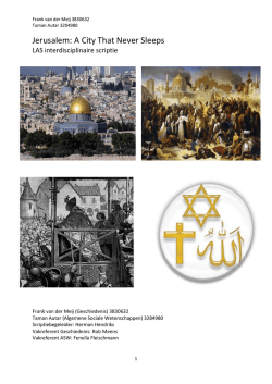 Jerusalem: A City That Never Sleeps