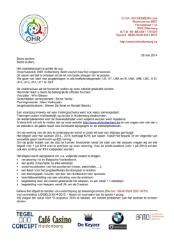 Informatiebrief - OHR Huldenberg