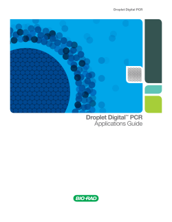 Droplet Digital PCR applications guide - Bio-Rad