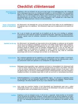 Download de pdf checklist cli&euml;ntenraad
