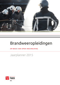 Download de jaarplanner Brandweeropleidingen op basis