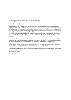 Openbaar onderwijs en de rol van de gemeente 140602
