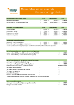 Hypotheek afsluiten zonder advies scan bemiddeling prijs Execution