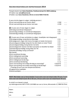 inschrijvingsformulier