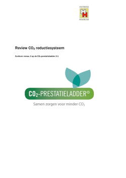Review CO2 reductiesysteem