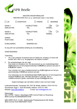 Download inschrijvingsformulier