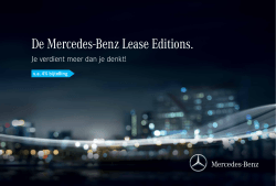 Download brochure Lease Editions - Mercedes-Benz