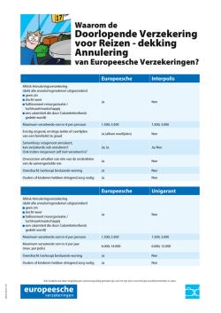 Doorlopende Verzekering voor Reizen