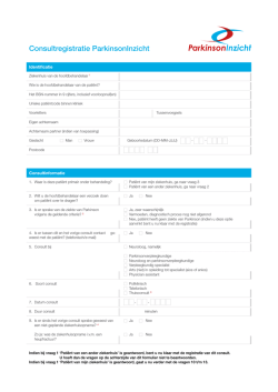 Download formulier - ParkinsonInzicht