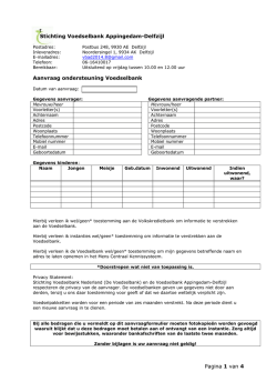 het aanvraagformulier - Voedselbank Appingedam