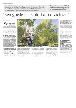 Interview - Geluk is een keuze