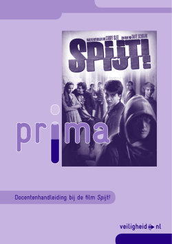 Docentenhandleiding bij de film Spijt!