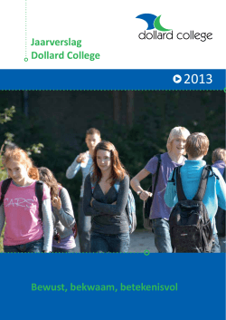 Jaarverslag 2013 - Dollard College
