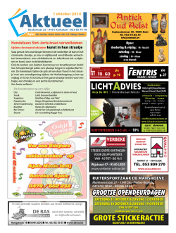 Editie Aalst - 01/10/2014 (week 40)