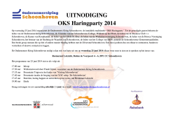 OKS Haringpa UITNODIGING OKS Haringparty 2014
