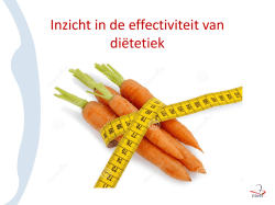 Inzicht in de effectiviteit van di&euml;tetiek