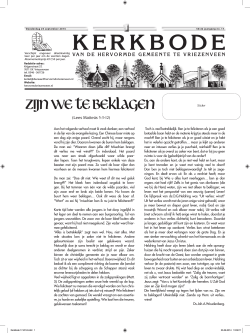 Kerkbode-17-2014 - Hervormd Vriezenveen