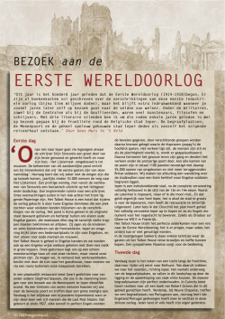 EERSTE WERELDOORLOG