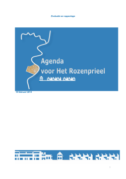 3. rapportage evaluatie wijkagenda Rozenprieel
