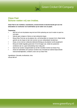 Clean Feet - The Green Cricket Oil Company