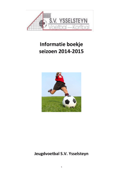 Informatie boekje seizoen 2014-2015