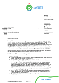 Schagen - brief agrariërs i.v.m. modderbeleid