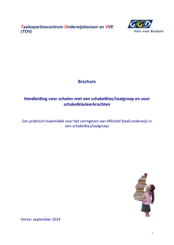 Handleiding SCHAKELKLASSEN
