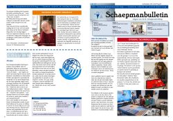 Schaepmanbulletin 35 - Dr. Schaepmanstichting