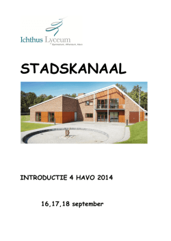 J INTRODUCTIE 4 HAVO J