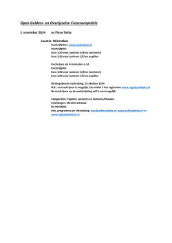 Informatie GOK cross
