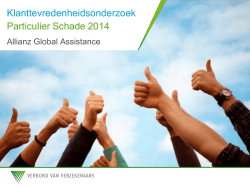 Klanttevredenheidsonderzoek - Allianz Global Assistance