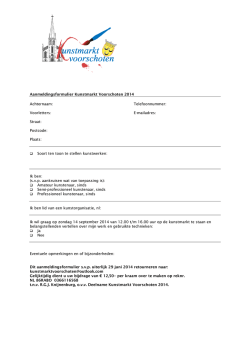 het HIER te downloaden aanmeldingsformulier
