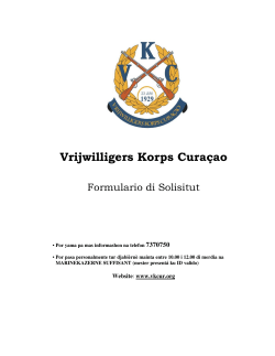 attentie - Vrijwilligers Korps Curaçao