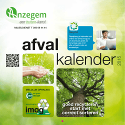 goed recycleren start met correct sorteren