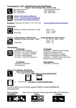 infofiche schooljaar 2014-2015 - Sint