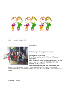 Echo december 2014 Sint op school - Sint