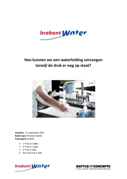 Hoe kunnen we een waterleiding vervangen