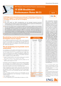 7Y EUR Healthcare Performance Notes 06/21