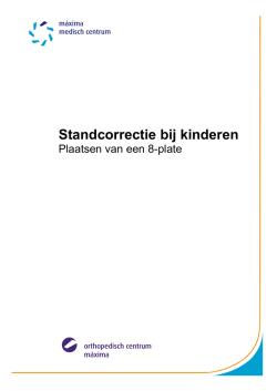 Standcorrectie bij kinderen, plaatsen van een 8-plate
