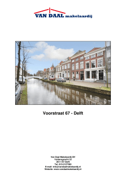 Brochure Voorstraat 67 Delft