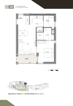 GEBOUW B / NIVEAU 1 / APPARTEMENT B1.5 / 71 m2