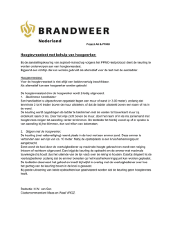 hoogtevreesprotocol hoogwerker 2014