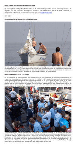 Indian Summer Race, afsluiter van het seizoen 2014