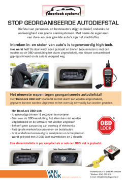 A4 flyer_OBD Lock - van Wijk Doorlock systems