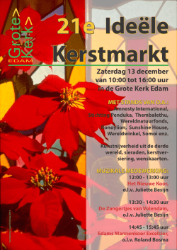 Ideële Kerstmarkt - Grote Kerk Edam