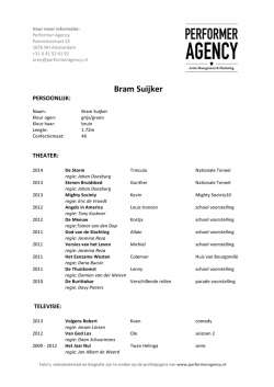 Bram Suijker - Performeragency