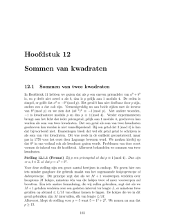 Hoofdstuk 12 Sommen van kwadraten